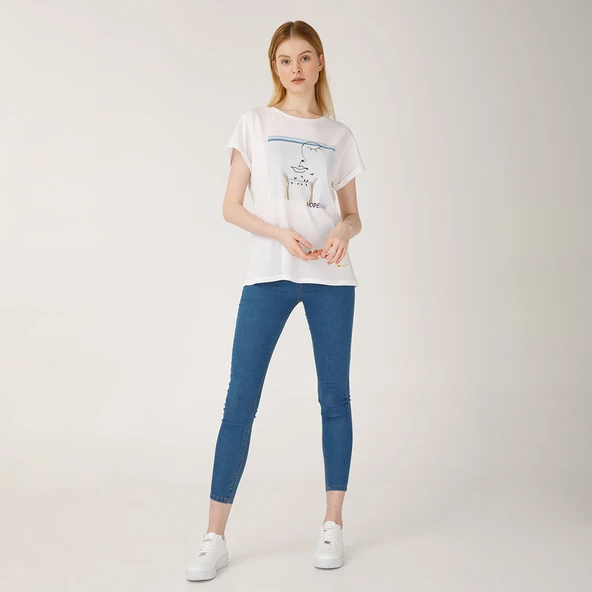 Biggdesign Faces Hope Kadın T-Shirt - 5