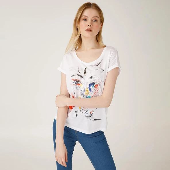 Biggdesign Red Face T-Shirt - 5