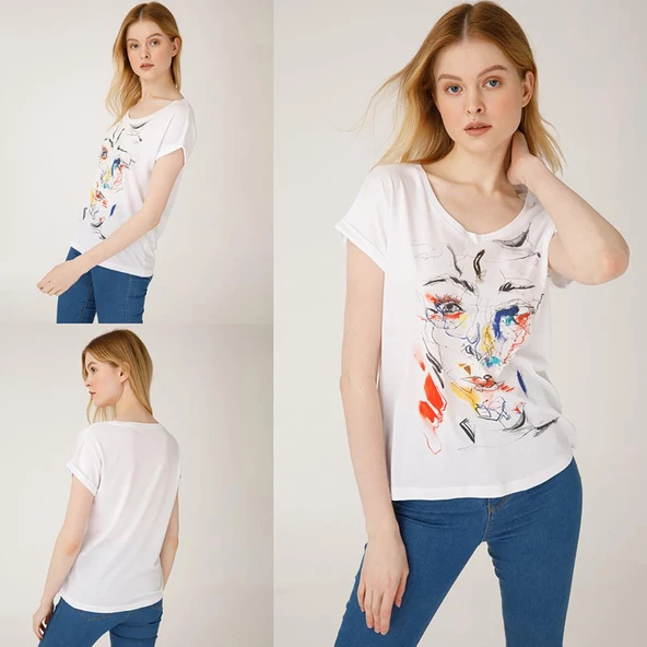 Biggdesign Red Face T-Shirt - 6