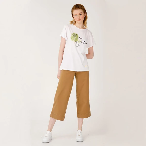 Biggdesign Faces Lucky Kadın T-Shirt - 4