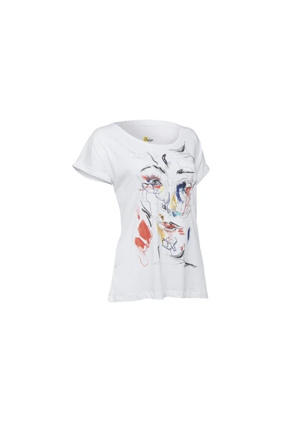 Biggdesign Red Face T-Shirt - Resim 9