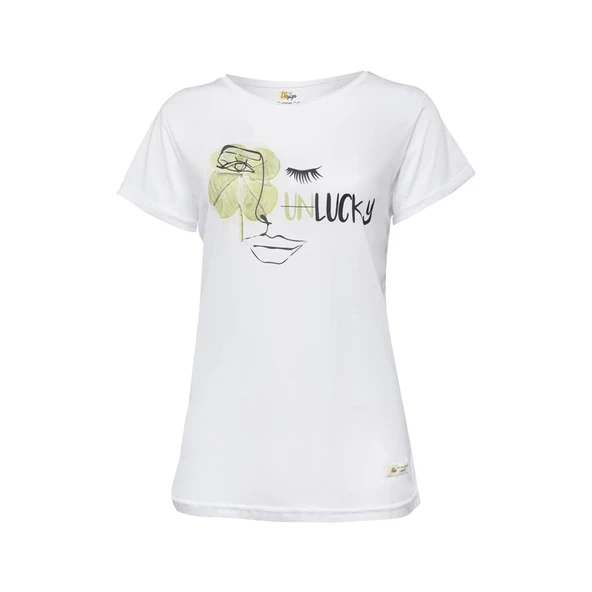 Biggdesign Faces Lucky Kadın T-Shirt