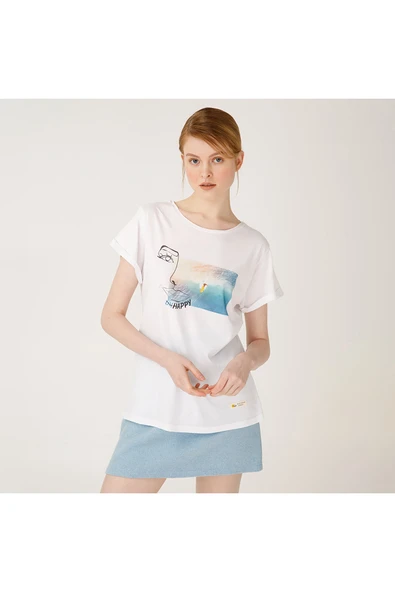 Biggdesign Faces Happy Kadın T-Shirt - Resim 11