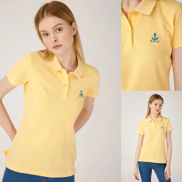 Anemoss Yengeç Kadın Polo Yaka T-Shirt - 7