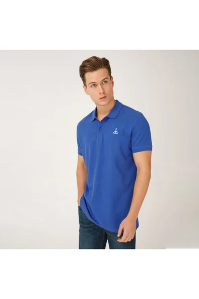 Anemoss Yelken Mavi Erkek Polo Yaka T-Shirt - Resim 12