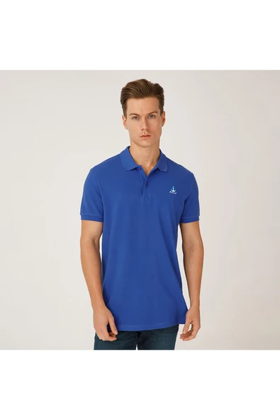 Anemoss Yelken Mavi Erkek Polo Yaka T-Shirt - Resim 11