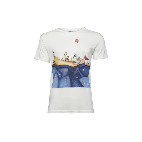 Biggdesign Mr. Allright Man Beyaz Erkek T-Shirt