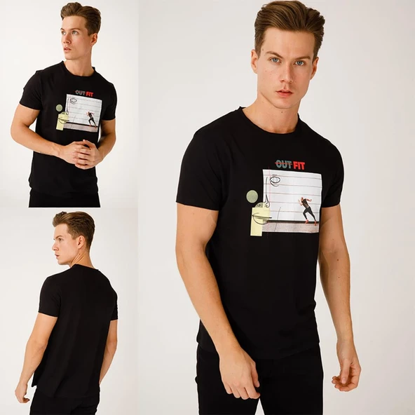 Biggdesign Faces OutFit Erkek T-Shirt - 5