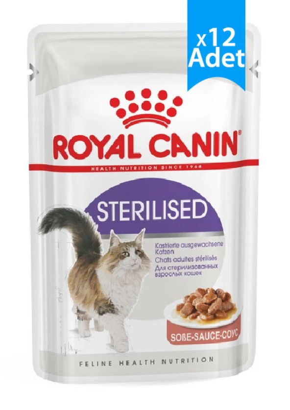 Royal Canin Sterilised Gravy Pouch Kısırlaştırılmış Yaş Kedi Maması 85 Gr X 12 Adet