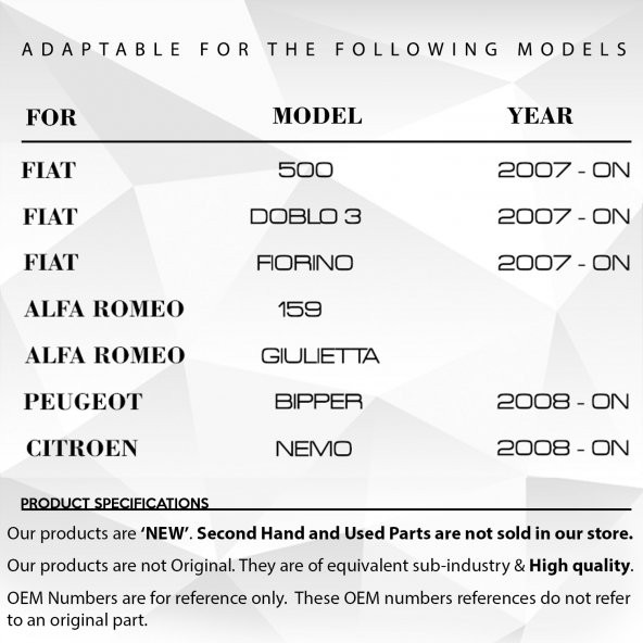 Fiat Doblo 3, Peugeot, Alfa Romeo, Citroen için Silecek Suyu Depo Kapağı - 8