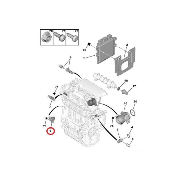 PEUGEOT CITROEN 1.4 HDI- 1.6 HDI   KRANK DEVIR SENSORU (1920EH) - 5