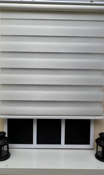 StorBurada Zebra Stor Sert Plastik Kasalı Beyaz Perde STB 400V01-PD  Beyaz 90 x 200 - 4
