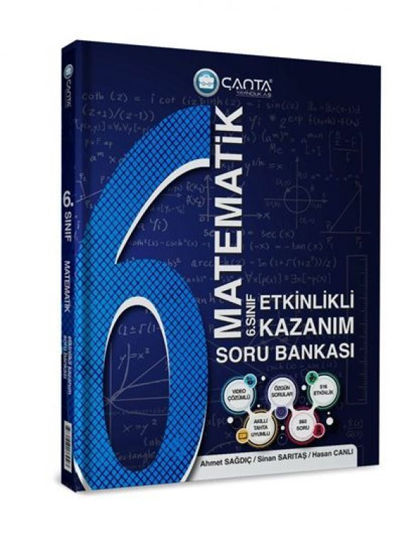 6.Sınıf Matematik Etkinlikli Kazanım Soru Bankası - Çanta Yayınları