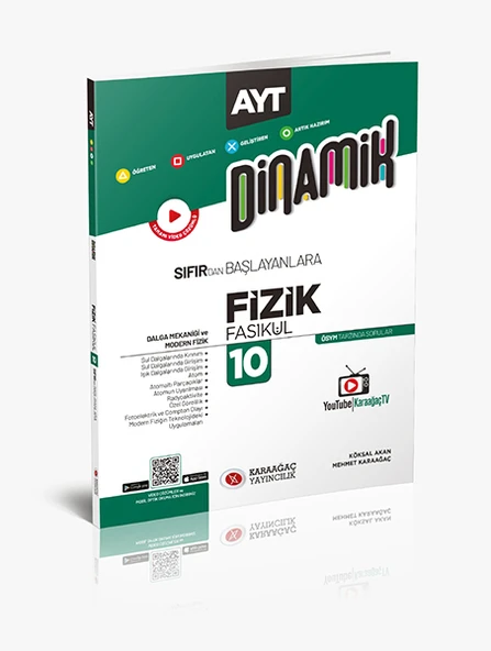 Karaağaç Yayınları TYT AYT Fizik Fasikülleri Dinamik Serisi 10 Kitap - 12