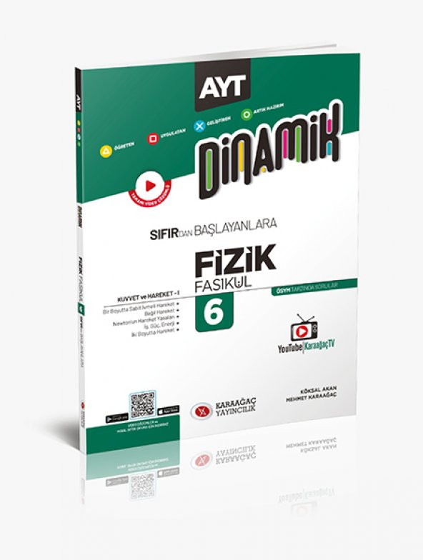 Karaağaç Yayınları TYT AYT Fizik Fasikülleri Dinamik Serisi 10 Kitap - 8