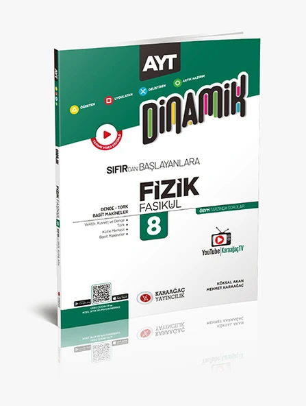 Karaağaç Yayınları TYT AYT Fizik Fasikülleri Dinamik Serisi 10 Kitap - 10
