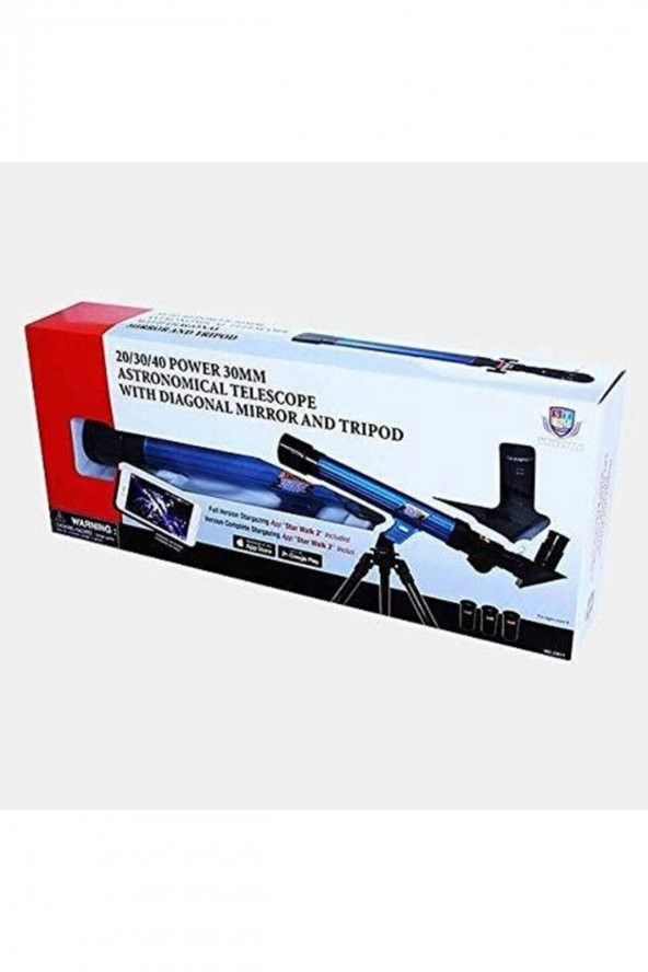 Tele-science 20/30/40 Tripodlu 30mm Mavi Power Astronomik Teleskop 23011 - 1