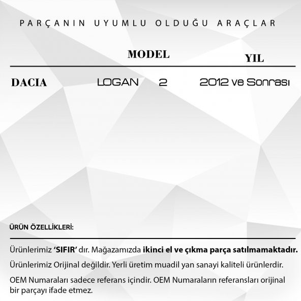 Dacia Logan 2 için Koltuk Ayar Kolu - Siyah - 2