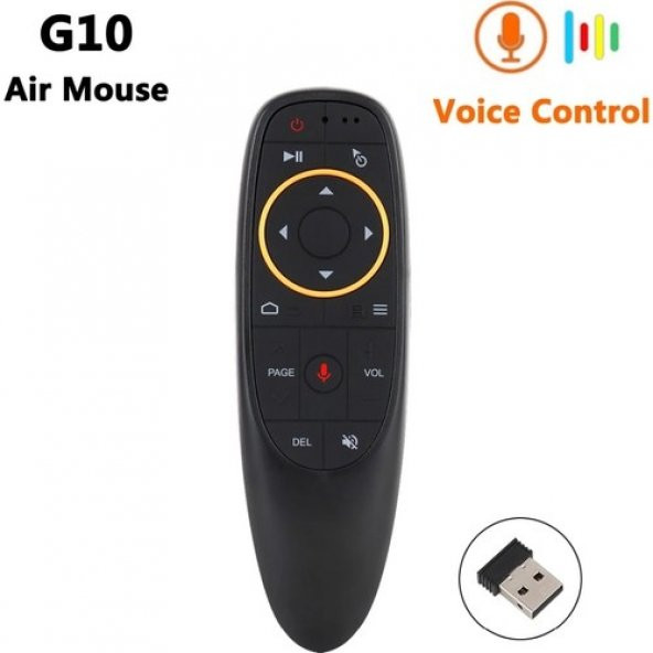 G10 Universal Tv Box Uzaktan Kumanda Ses Kontrollü Air Mouse - 2