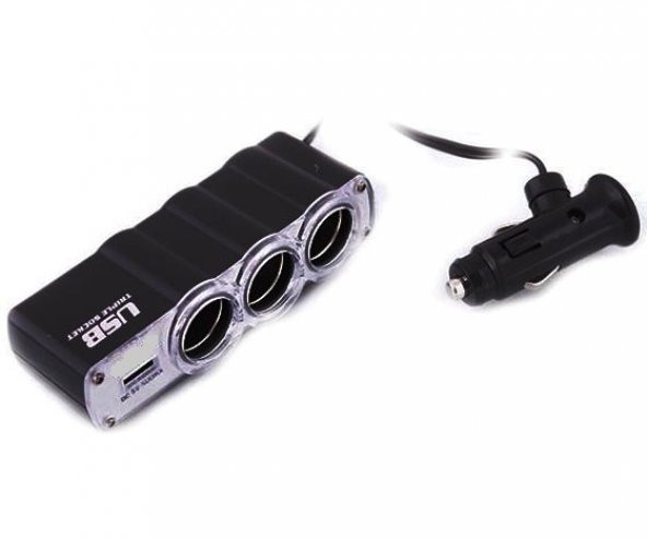 Powermaster Çakmak Çoklayıcı 3 Lü + Usb Li - 1