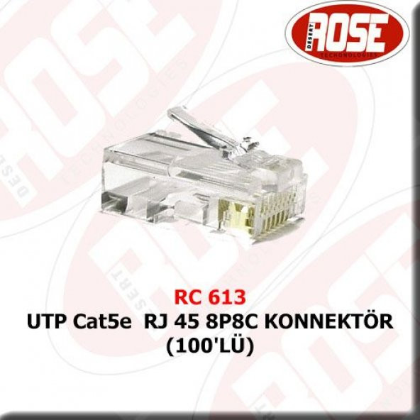 Utp Cat5E Rj 45 8P8C Konnektör 100lü - 1