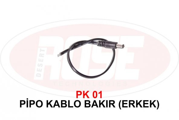 Pk 01 Pipo Kablo Bakır-Erkek