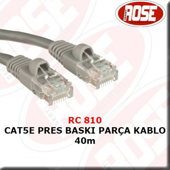 Cat5E Pres BAskı Parça Kablo 40M