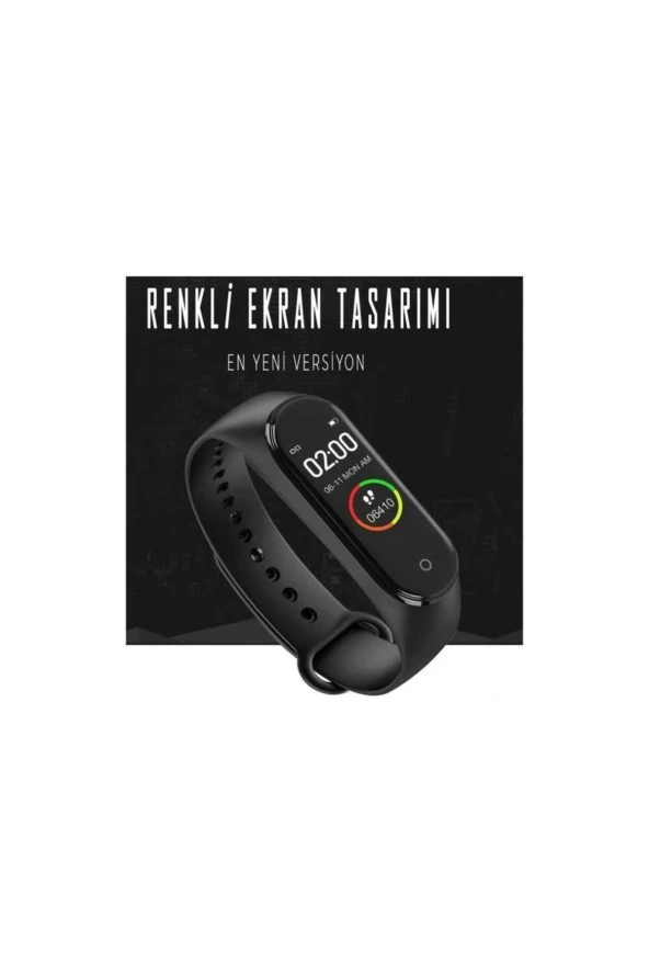 BOElektronik 2022 Üretim Siyah M4 Akıllı Bileklik En Yeni Versiyon - 3