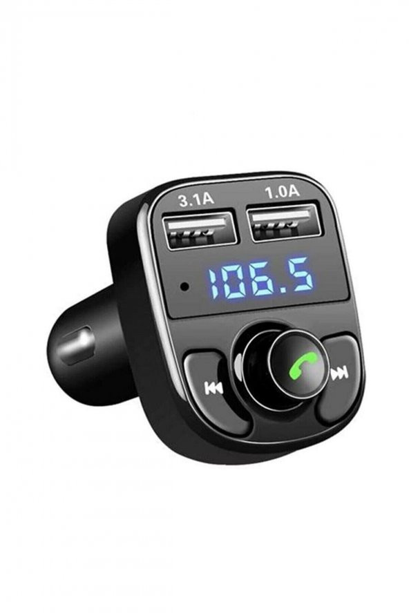Car X8 Araç Fm Bluetooth Usb Mp3 Sd Kart Çakmaklık Girişli Oto Müzik Çalar Kiti Kablosuz