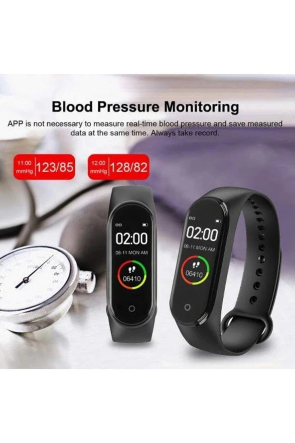 geekstore Smartwatch M4 Band Akıllı Saat Özellikli Akıllı Bileklik M4band Hm-m4 Hm-m4 - 2