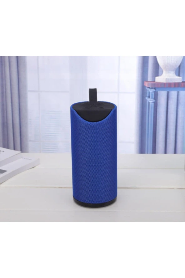 Bluetooth Hoparlör Taşınabilir Ses Bombası-fm Radyo-sd Kart Girişi-aux Su Geçirmez -Mavi