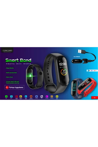 tonex M4 Akıllı Bileklik Concord - 6