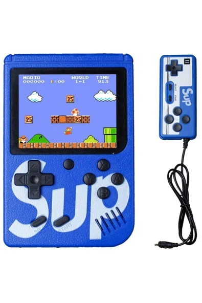 CAN OYUNCAK Sup Mini Psp 400 Oyunlu Oyun Konsolu Mavi