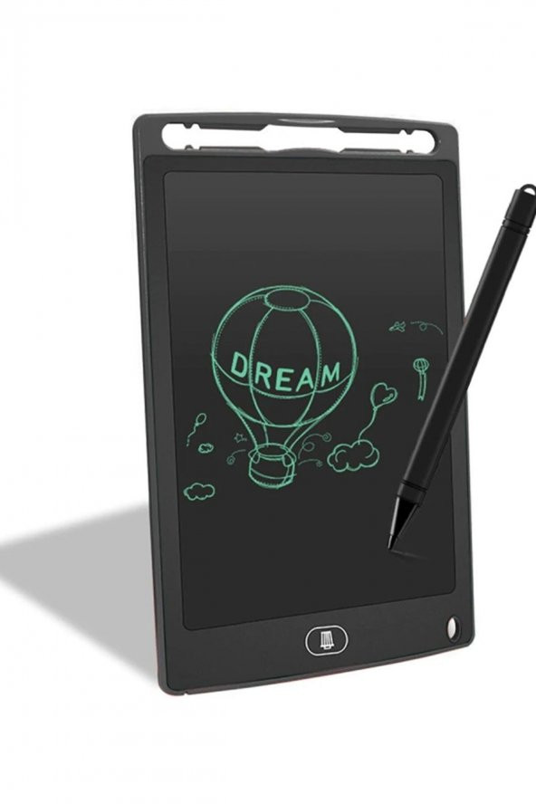 EYNOR Writing Tablet Lcd 8.5 Inç Dijital Kalemli Çizim Yazı Tahtası Grafik Not Yazma Eğitim Tableti-siyah