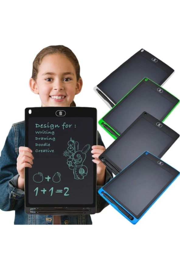tekno güler Jb Grafik Digital Çocuk Yazı Çizim Tableti Lcd 8.5 Inc Ekranlı + Bilgisayar Kalemli - 2