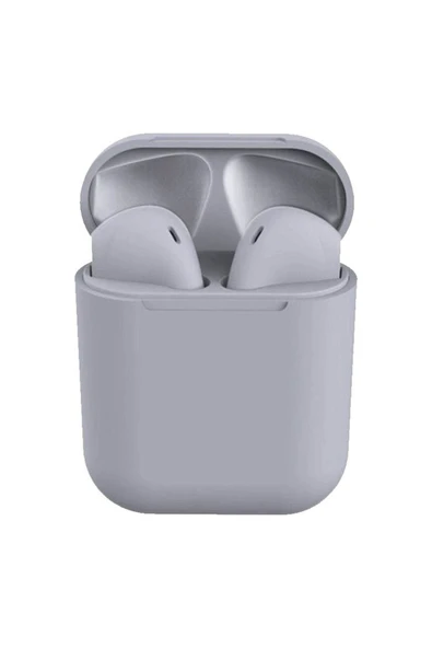 TEKNOSELL90 Gri  I12 Şarj Üniteli Bluetooth 5.0 Kulaklık Tws-i12