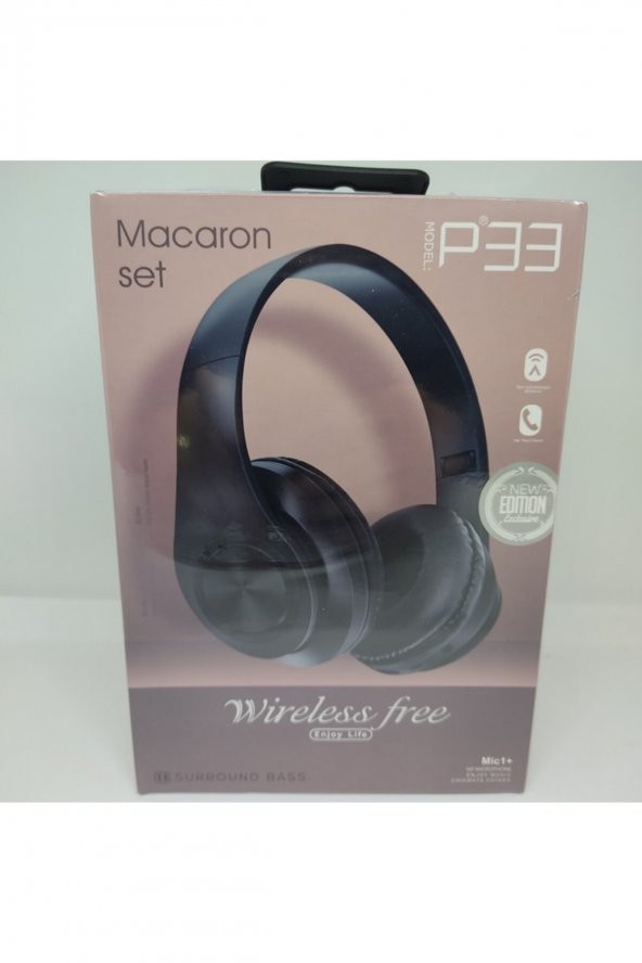 Enjoy P33 Kulaküstü Wireless Mikrofonlu Kulaklık