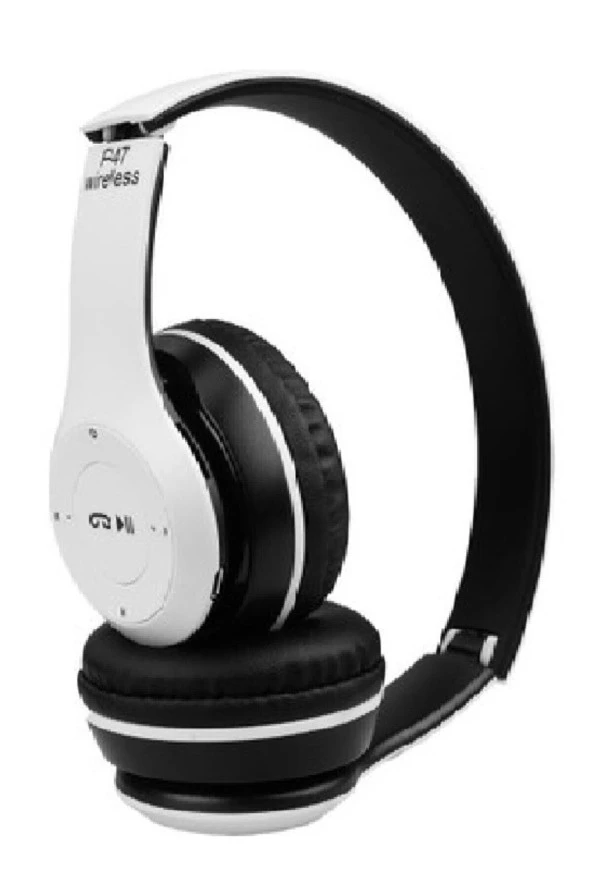 Extra Bass Edr 5.0 Bluetooth Mp3 Fm Radyo Sd Kart Kablosuz Katlanabilir Kulaklık - Beyaz