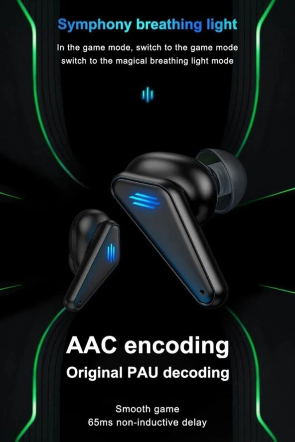 AbaTech Xiaomi Iphone Samsung Tüm Telefonlar Ile Uyumlu K55 Gaming Bluetooth Kulaklık Yeni Sürüm - 3