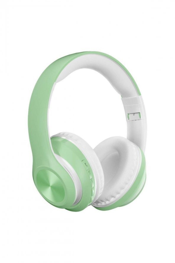 P68 Bluetooth Kulaklık Kablosuz Stereo Kulaklık Macaron Kulaklık Renkli-yeşil
