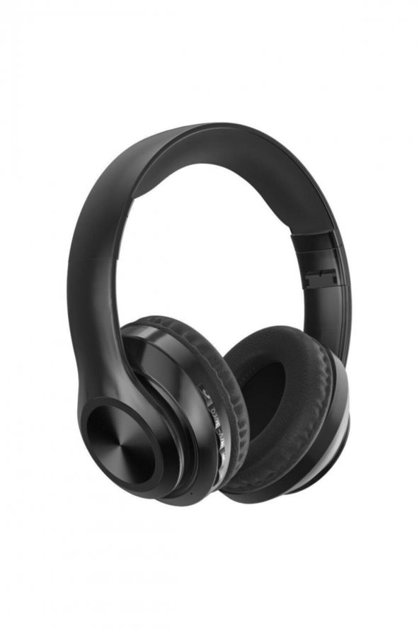 P68 Bluetooth Kulaklık Kablosuz Stereo Kulaklık Macaron Kulaklık Renkli-siyah