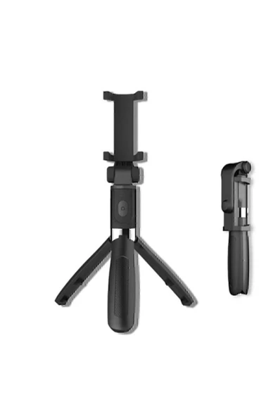 Tripod Bluetooth Kumandalı Kablosuz Selfie Çubuğu Monopod Bluetooth Kumandalı Kablosuz Selfie Stick