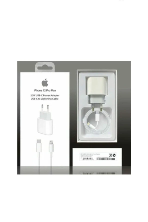 VEB İLETİŞİM Iphone Uyumlu 11 11 Pro Max 12 12 Pro Hızlı Şarj Aleti Seti 20w Adaptör Usb C 1m Kablo