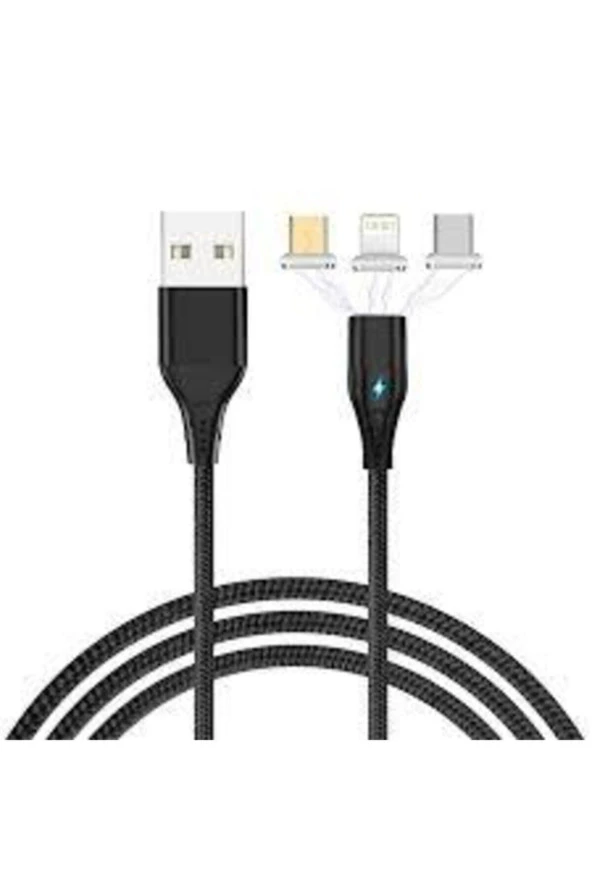 NESA e ticaret T G Mıknatıslı Manyetık Sarj Kablosu Mıcro-ıphone-type C - 3