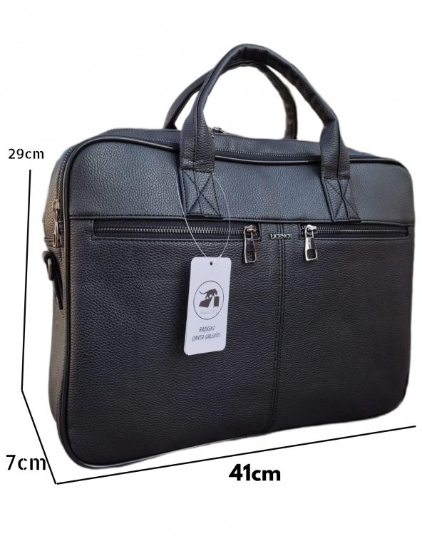 Deri Evrak Çantası Laptop Bölmeli 15.6" 15" inç 3 Gözlü 8683255011599 - 2