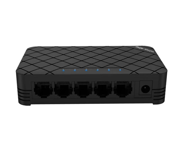 Ruijie Reyee RG-ES05 5 Port 10/100 Fast Ethernet Tak Çalıştır Switch Plastik Kasa ürün görseli 1