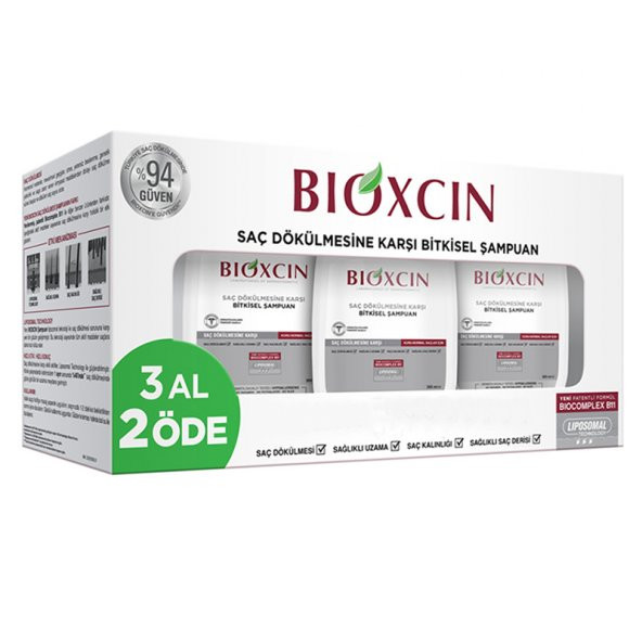 Saç Dökülme Karşıtı Şampuan  3 Al 2 Öde Kuru ve Normal Saçlar İçin 3 x 300 ml