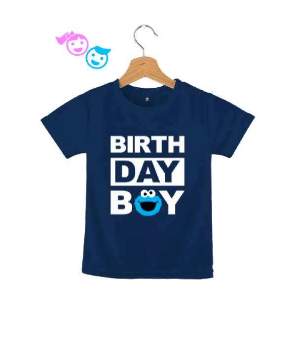 Birthday Boy Baby Baskılı Lacivert Çocuk Unisex