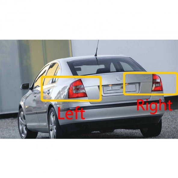 Skoda Octavia için Arka Stop SOL Lamba Camı - 4
