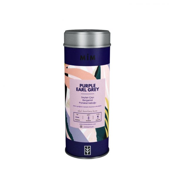 Mim and More Purple Earl Grey Tea - Bergamotlu Seylan Çayı - 2